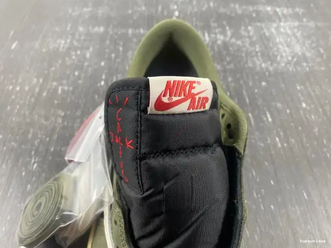 HYPE DM7866-002 OLIVE' JORDAN OG AIR 1 SP TRAVIS LOW 'BLACK X SCOTT 0325